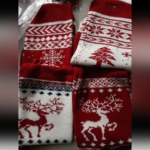 🎅 4 Pack Gorgeous Knit Stockings🎄 Brand New - Picture 13 of 13